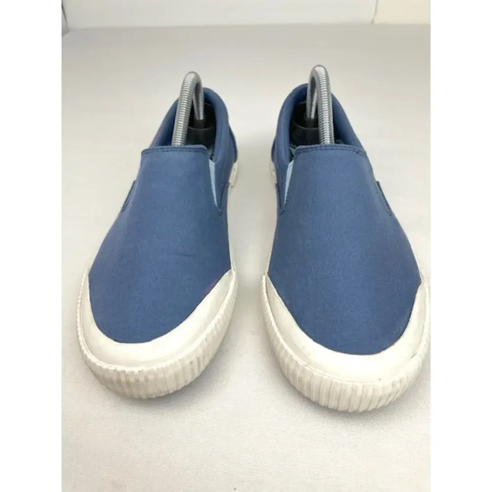 L.L.Bean Bayside Canvas Slip-On Sneakers Blue Womens 9 Casual Comfort Shoes